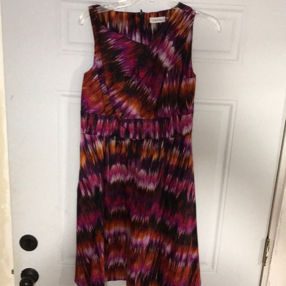 CK purple design dress